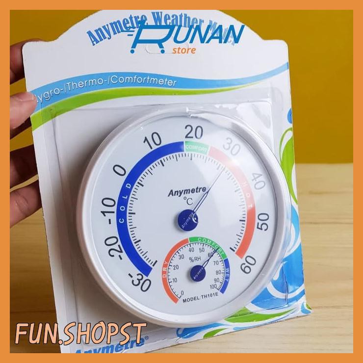 Jual Thermometer Ruangan Besar Anymetre Room Termometer Hygrometer