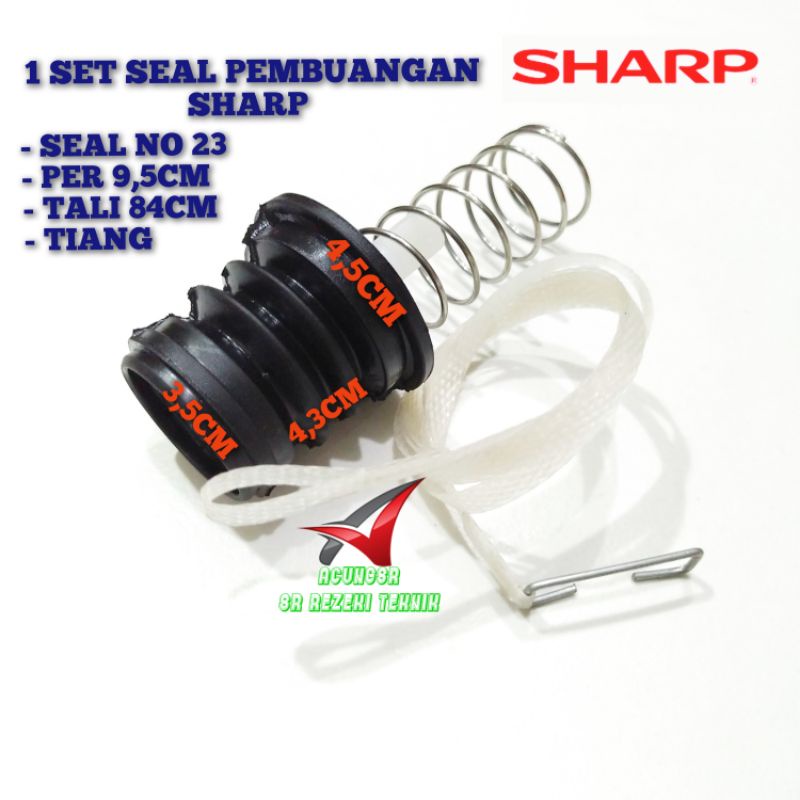 Jual Set Seal Karet Pembuangan Mesin Cuci Sharp Tabung No Per