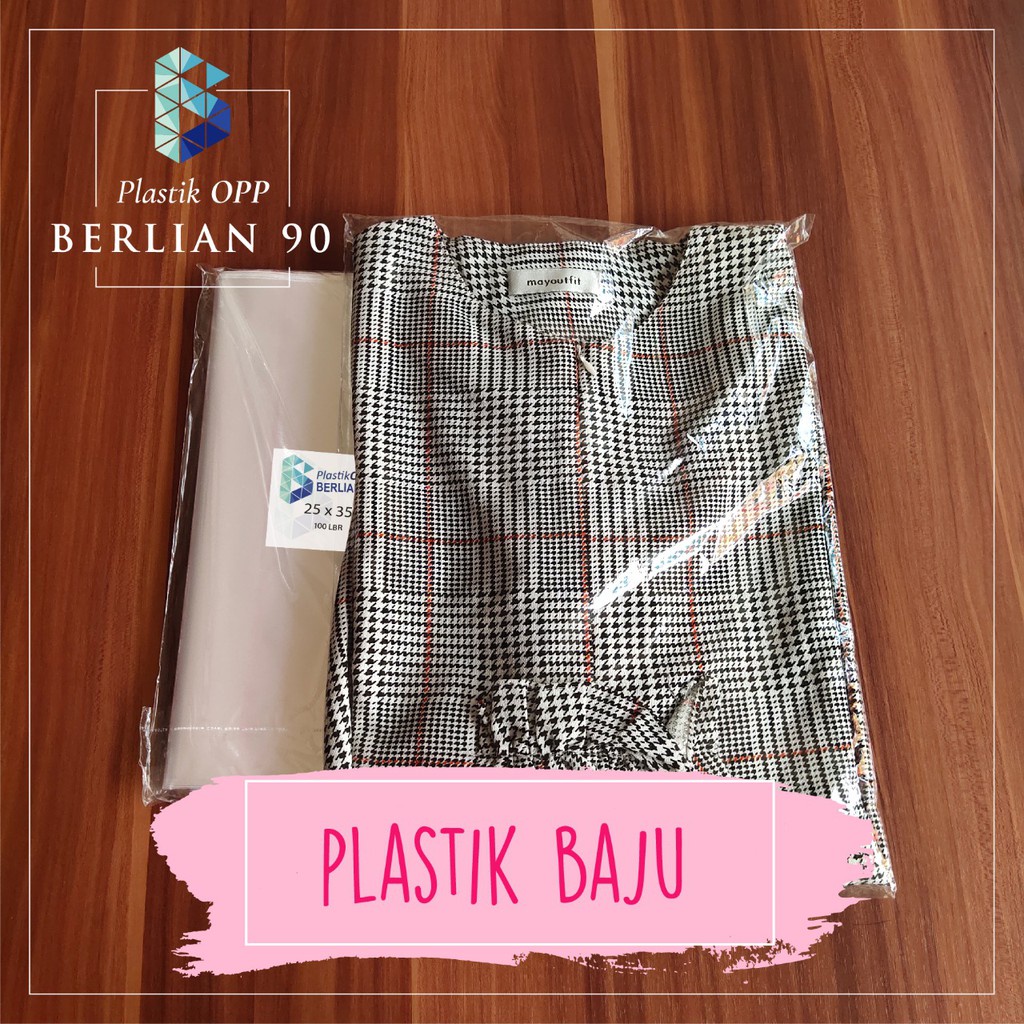 Jual PLASTIK OPP LEM 25 X 26 Cm 30s Micron PLASTIK OPP TEBAL Isi 100