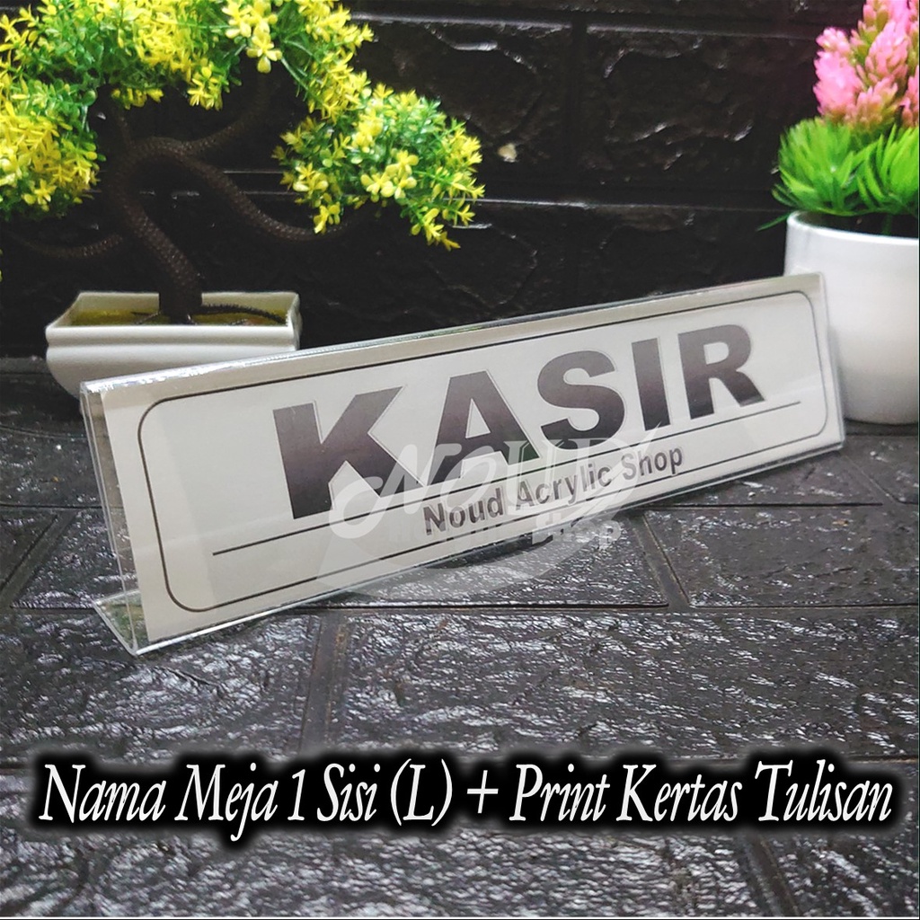 Jual Papan Nama Meja Akrilik Acrylic Name Desk Ukuran 7 X 30 Shopee