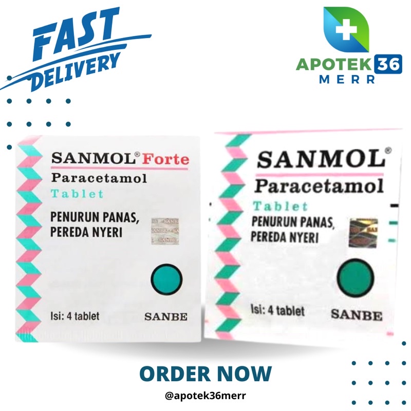 Jual SANMOL PARACETAMOL TABLET Isi 4 Shopee Indonesia