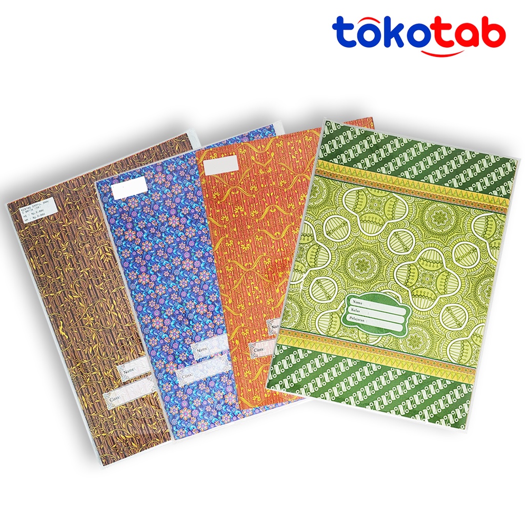 Jual Tokotab Kertas Sampul Buku Kwarto Bravo Batik Isi Shopee