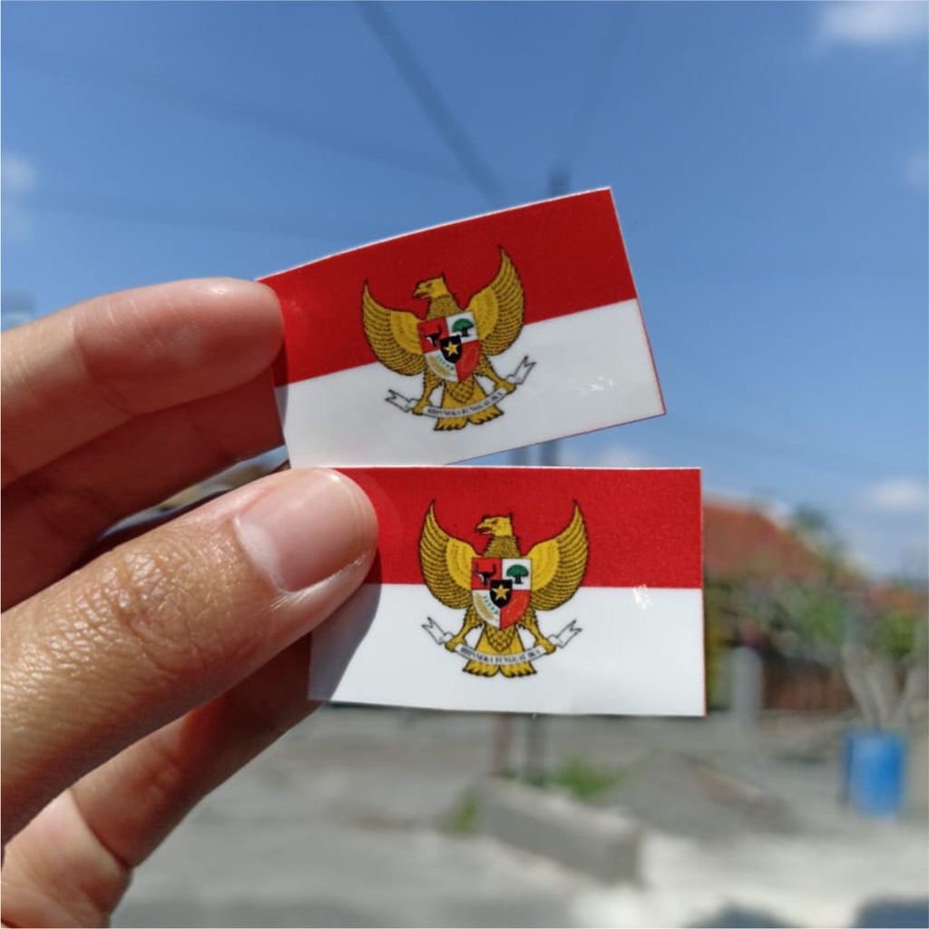 Jual Stiker Bendera Indonesia Sticker Pipi Suporter Indonesia Stiker