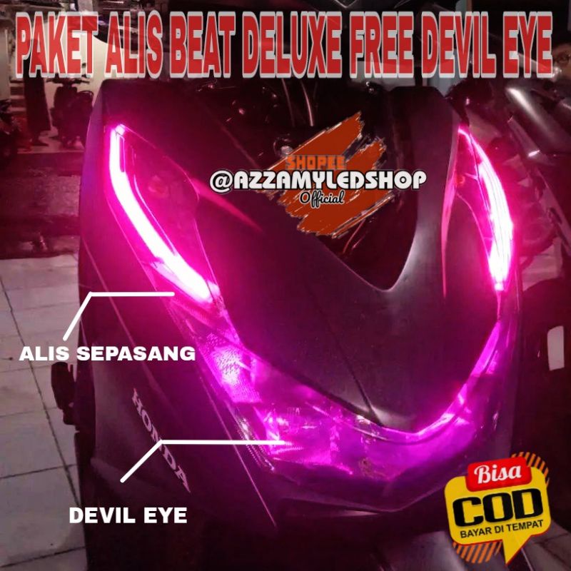 Jual Paket Lengkap LED DRL Alis Lampu Alis Honda BEAT DELUXE Free 2