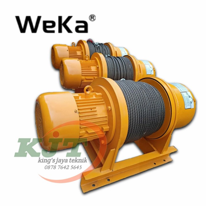 Jual Weka Opt Electric Winch Hoist Phase Ton X M Shopee Indonesia