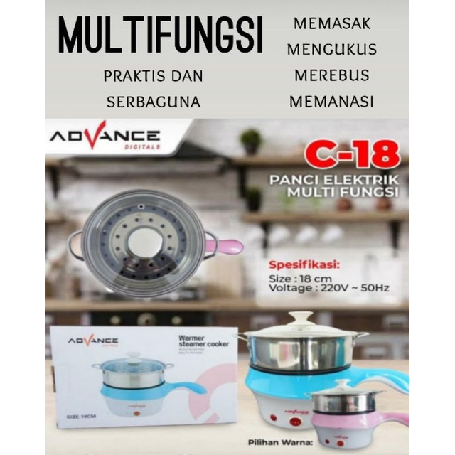 Jual Panci Listrik Serbaguna Advance C 18 Shopee Indonesia