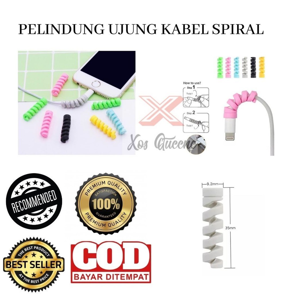 Jual Xoq Pelindung Ujung Kabel Spiral Cable Protector Pelindung