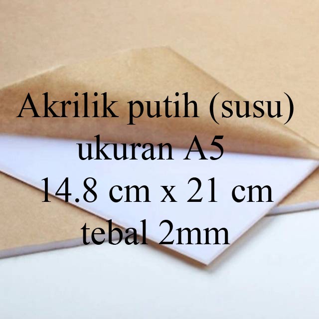 Jual Akrilik Marga Cipta Putih Susu Lembaran A Mm Shopee Indonesia