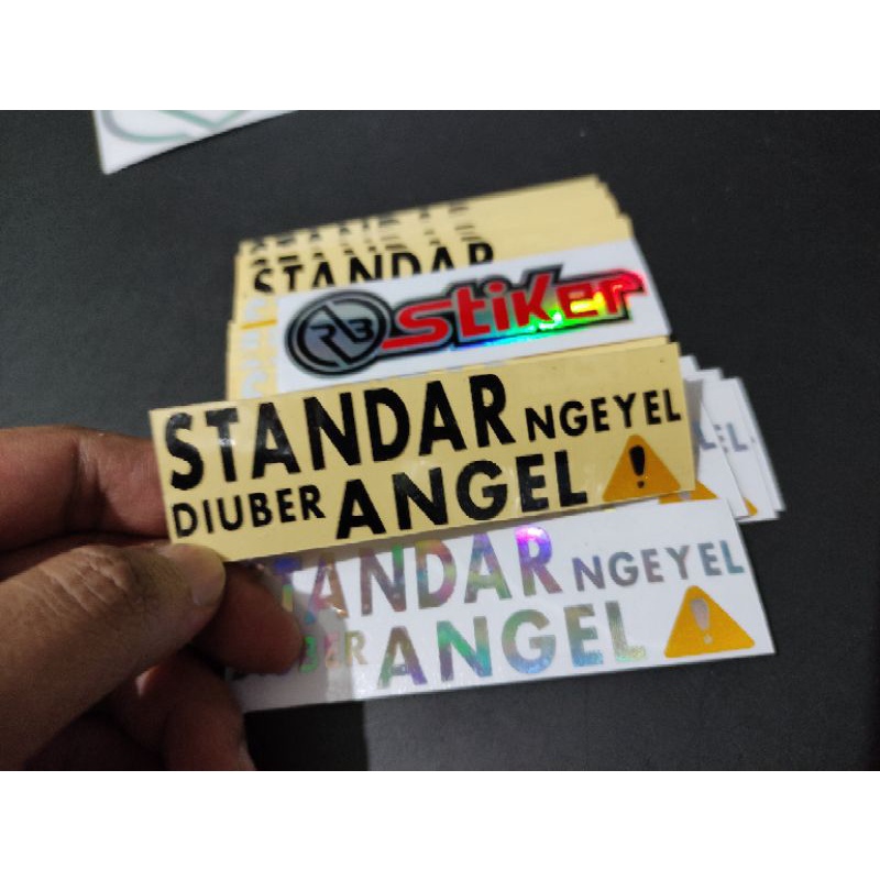 Jual Sticker Standar Ngeyel Di Uber Angel Cutting Shopee Indonesia