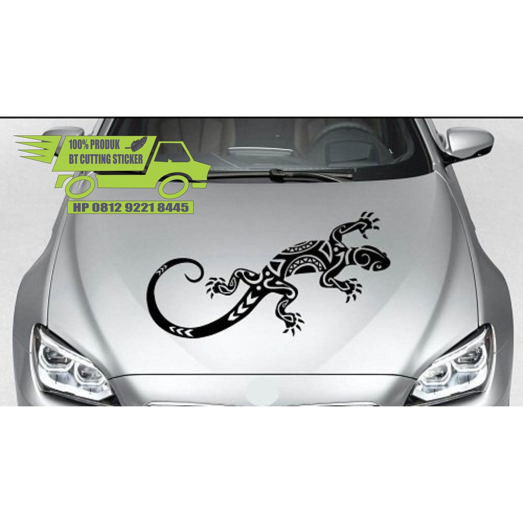 Jual Bt Stiker Mobil Car Stiker Kap Depan Model Cicak Stiker Mobil