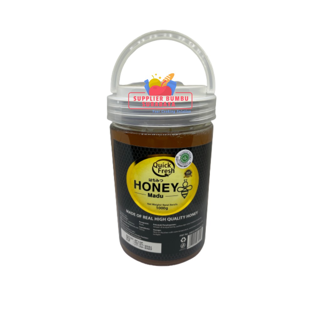 Jual Madu Quick Fresh Honey Asli Kemasan Bucket Plastik 1kg Shopee