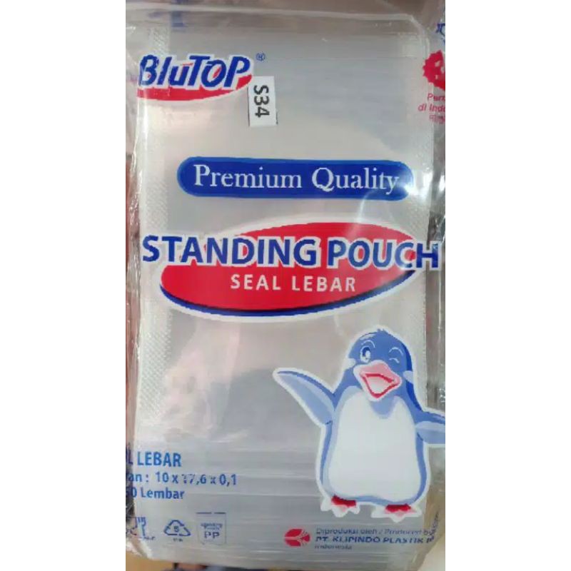 Jual Plastik Standing Pouch X Seal Lebar Stp X Blutop Shopee