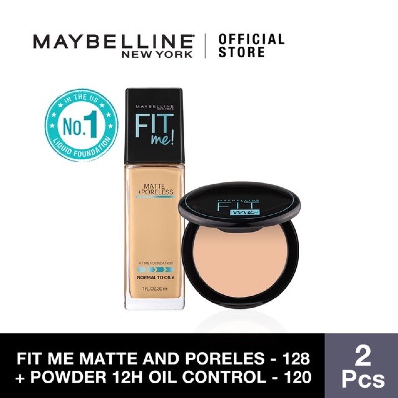 Jual Maybelline Fit Me Matte Poreless Foundation 128 Warm Nude