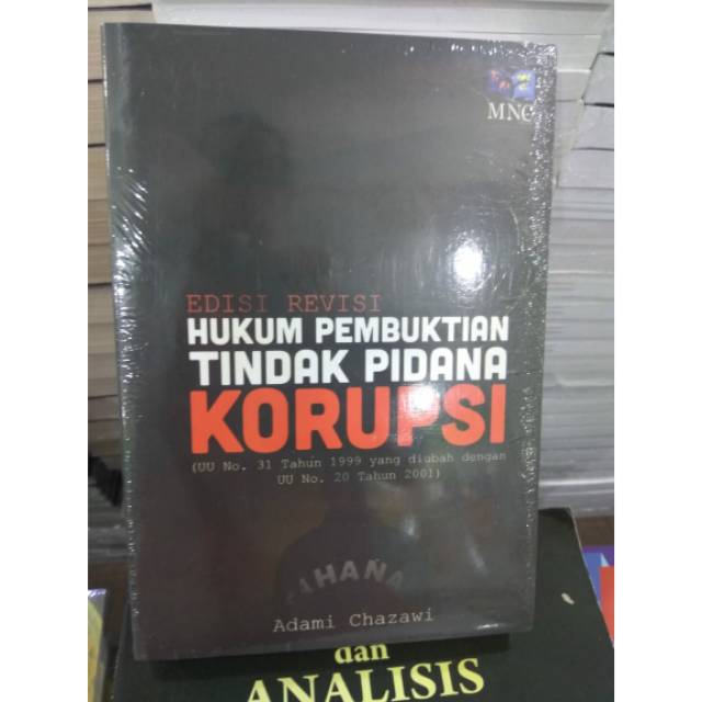 Jual Hukum Pembuktian Tindak Pidana Korupsi Edisi Revisi Adami