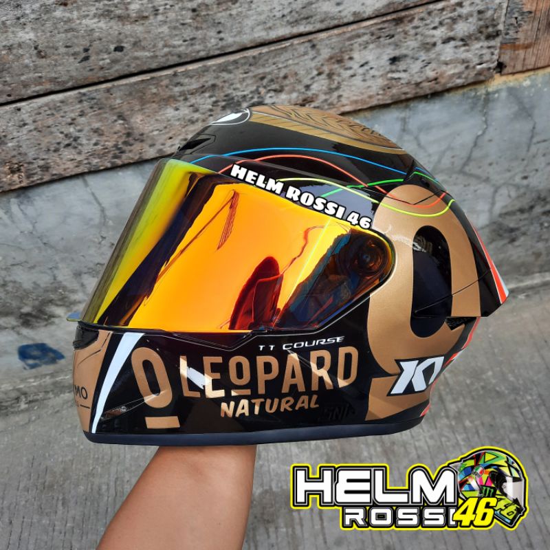 Jual Visor Helm Kyt Tt Course Iridium Blue Red Gold Silver Purple