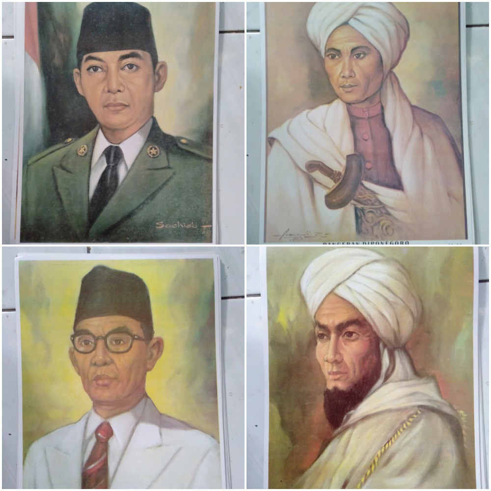 Jual Poster Pahlawan Nasional Dan Garuda Pancasila A4 Shopee Indonesia