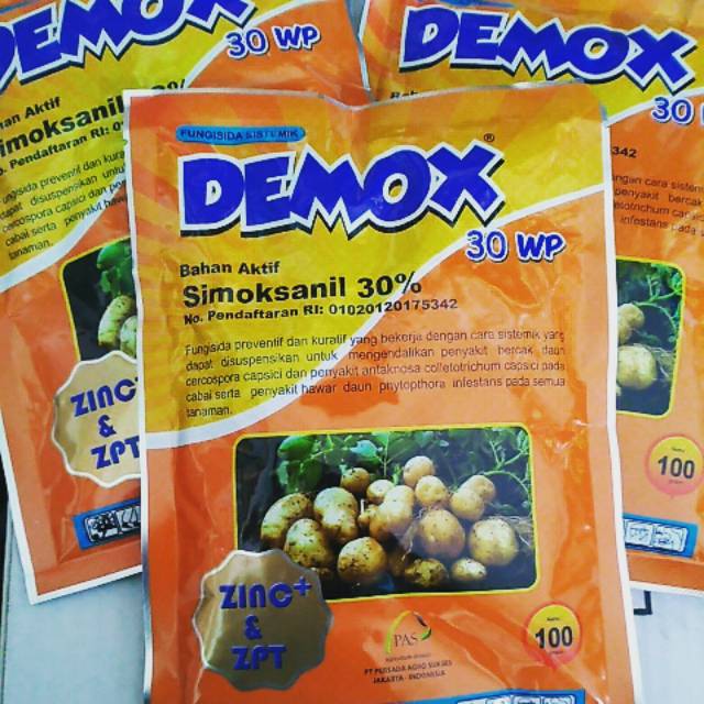 Jual Fungisida Demox Wp Plus Zinc Zpt Gram Fungisida Sistemik