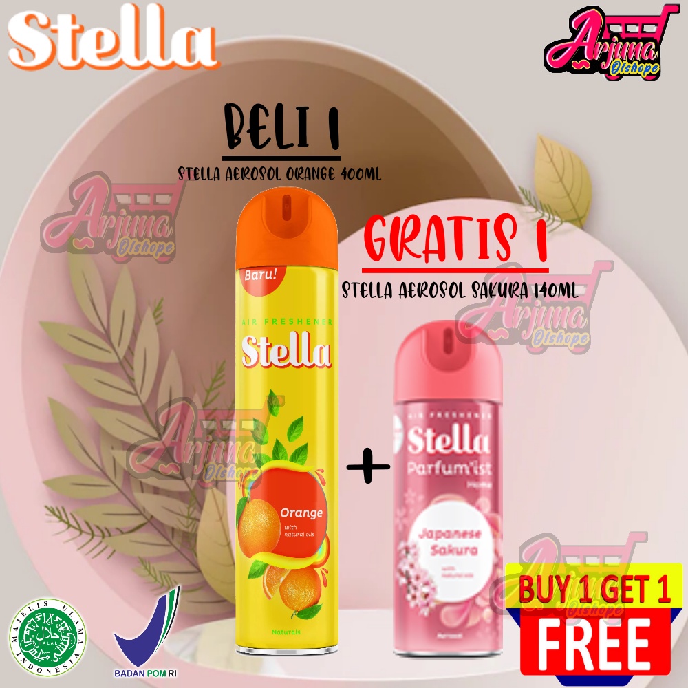 Jual Stella Aerosol Orange Pengharum Ruangan 400 Ml Gratis Stella