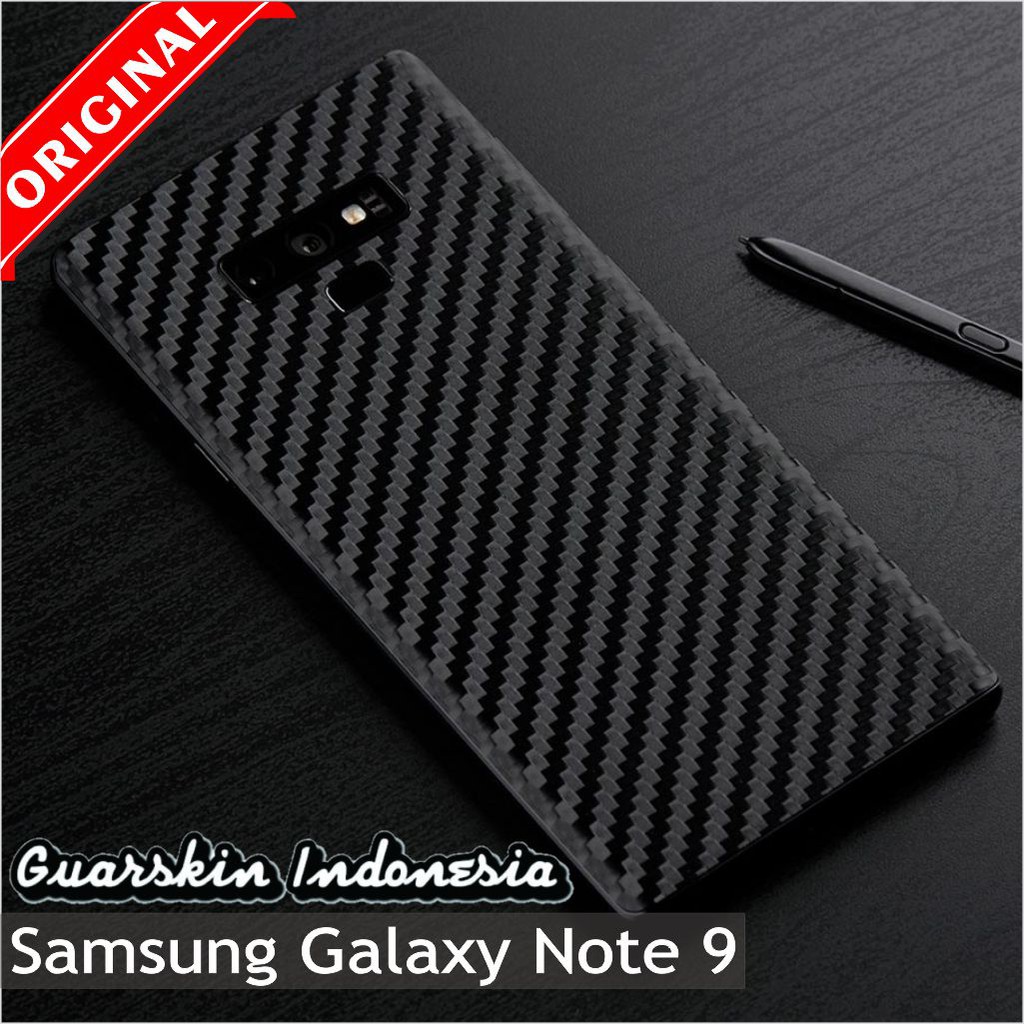 Jual Samsung Galaxy Note 9 Premium Skin Garskin Carbon Real Texture 3D