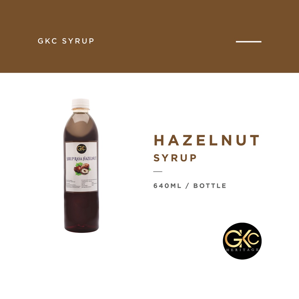 Jual GKC Heritage Sirup Cair Konsentrat Minuman Hazelnut HALAL 640