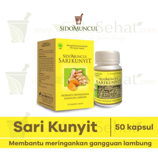 Jual Sidomuncul Sari Kunyit Kapsul Sido Muncul Suplemen Lambung