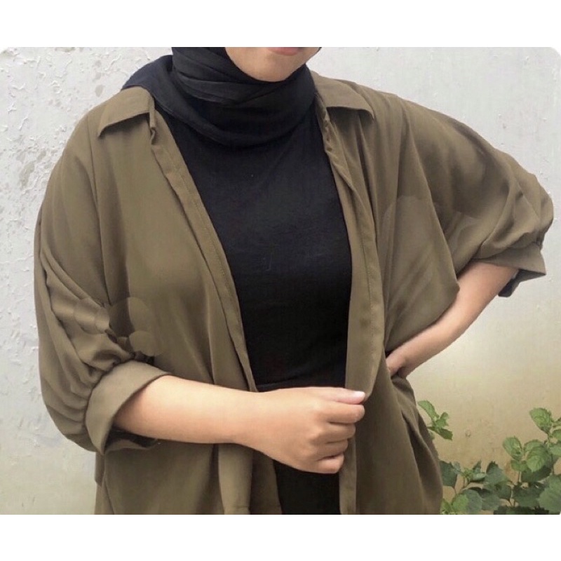 Jual CARDIGAN ZOLLA BATWING OUTER ATASAN WANITA CERUTI YOLA BASIC