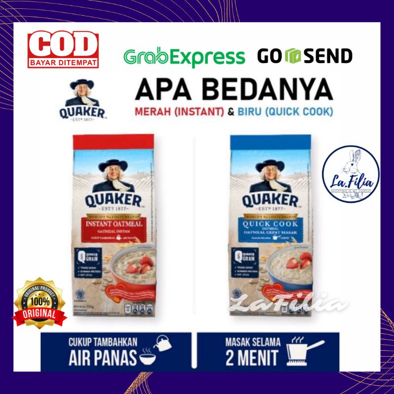 Jual Quaker Oats Instant Gr Quaker Oats Quacker Oats Sarapan