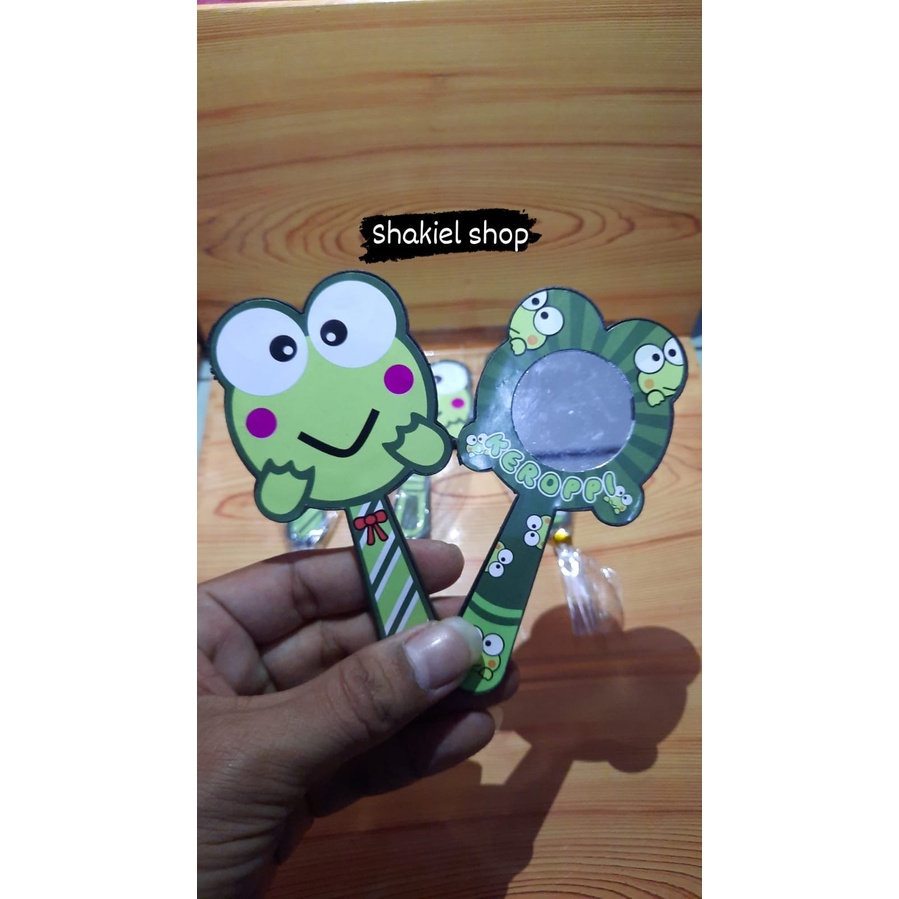 Jual SOUVENIR PERNIKAHAN KACA KARAKTER KEROPPI KEMASAN PLASTIK ISI 50