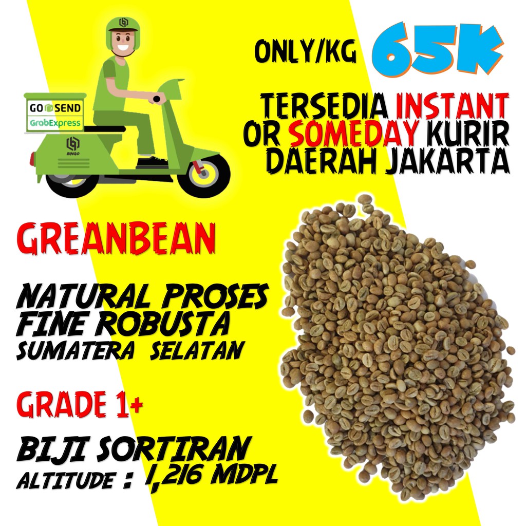 Jual Greanbean Robusta Natural Sumatera Selatan Grade Shopee Indonesia