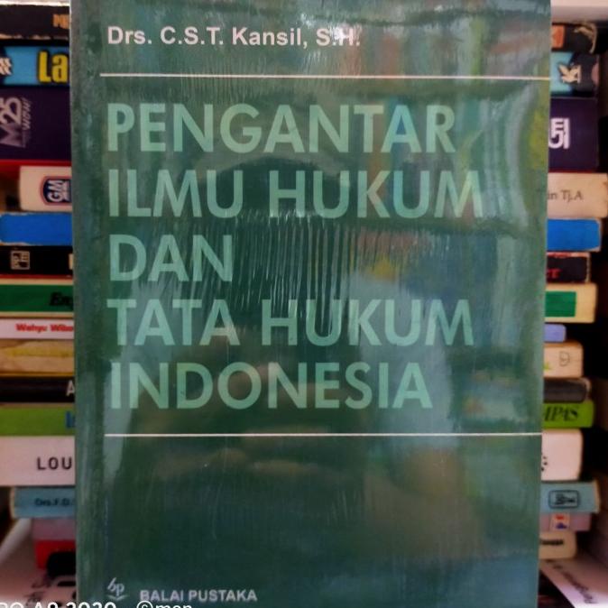 Jual Buku Pengantar Ilmu Hukum Dan Tata Hukum Indonesia By Drs Cst