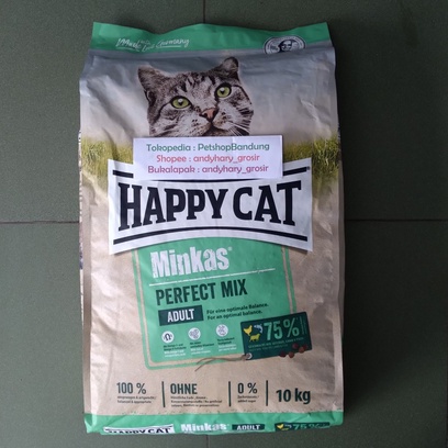 Jual Happy Cat Minkas Perfect Mix Adult 10 KG Makanan Kucing Dewasa