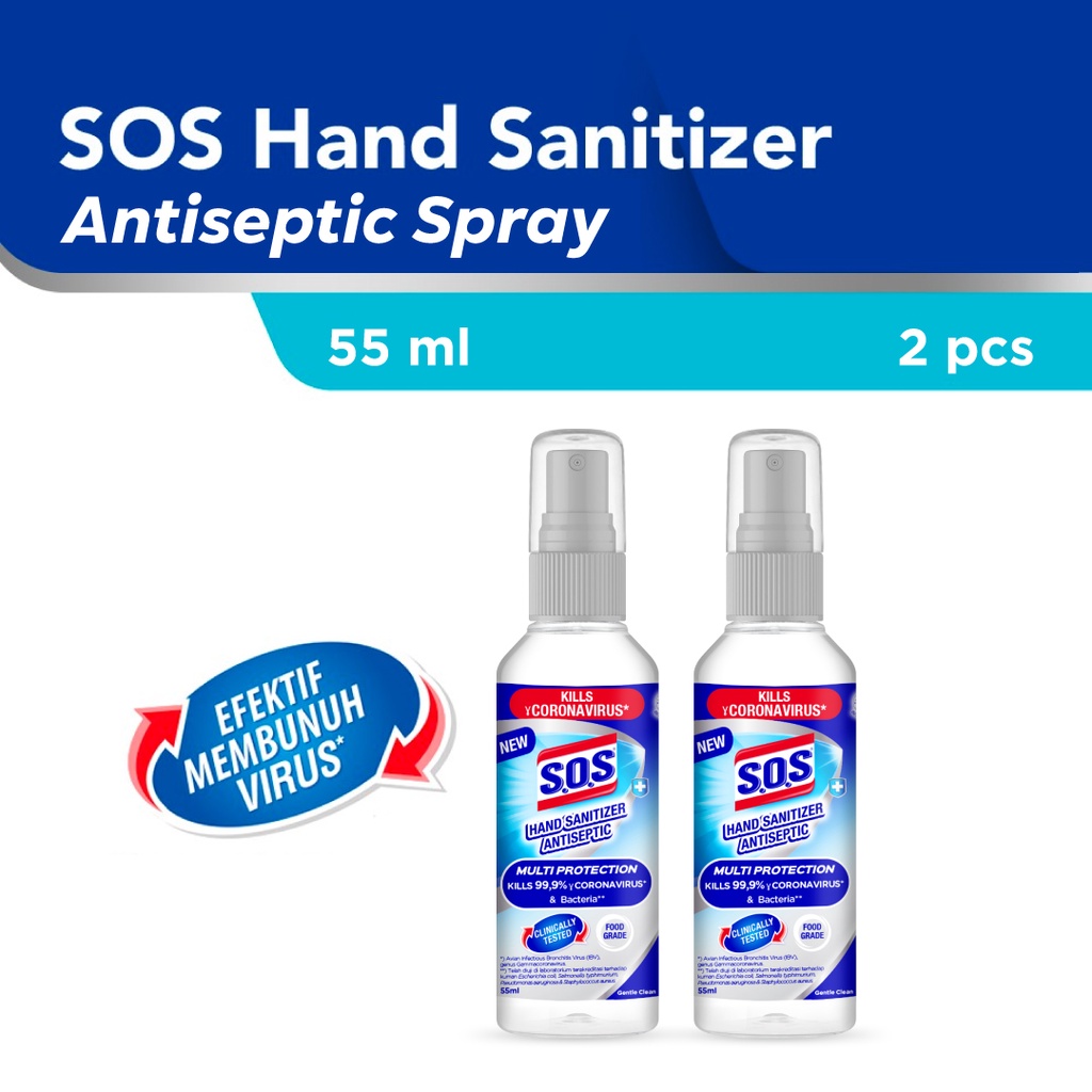 Jual Sos Hand Sanitizer Antiseptic Botol Spray Ml X Pcs Exp