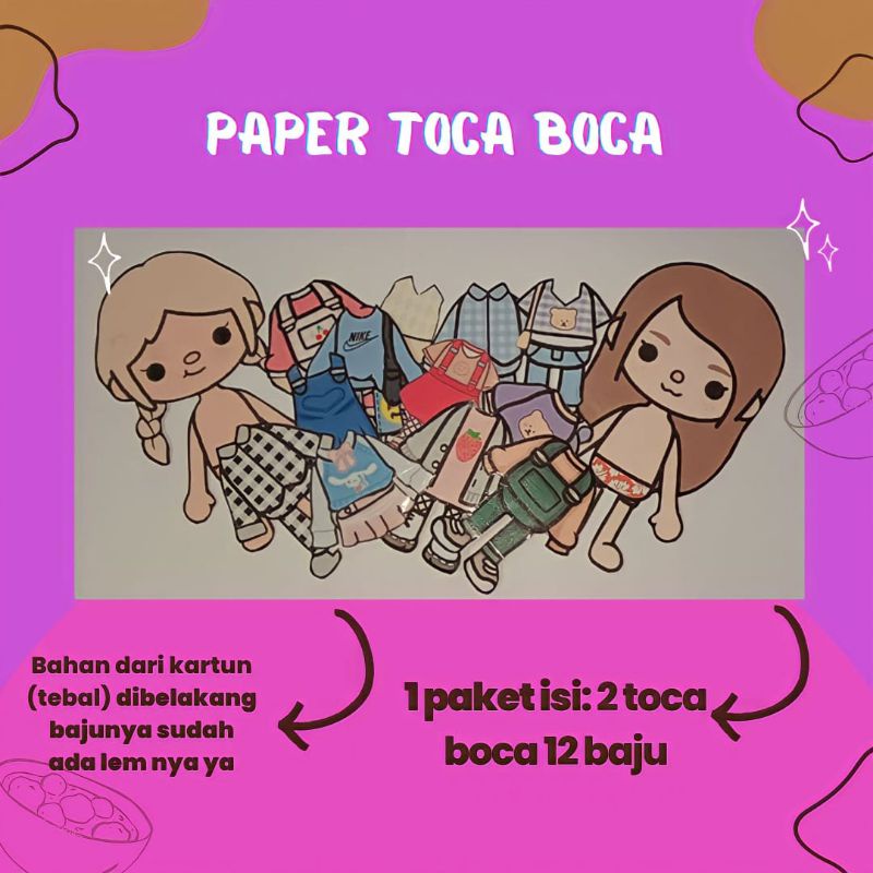 Jual Mainan Kertas Toca Boca Shopee Indonesia