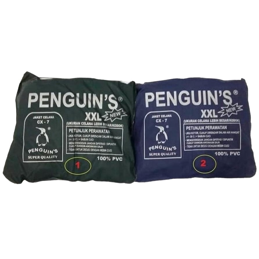 Jual Jas Hujan Setelan Penguin S Jaket Celana Pinguin CX7 SUPER TEBALLL