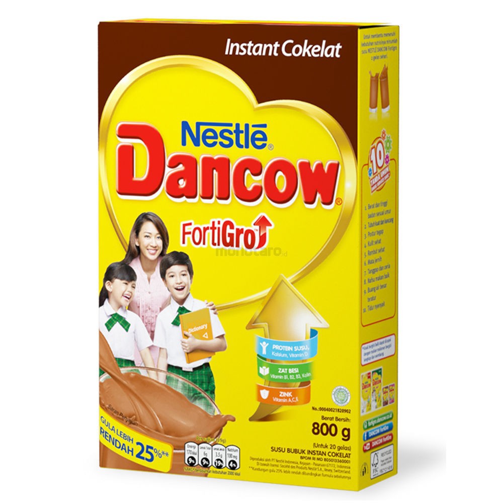 Jual Dancow Fortigro Susu Bubuk Cokelat Box G Shopee Indonesia