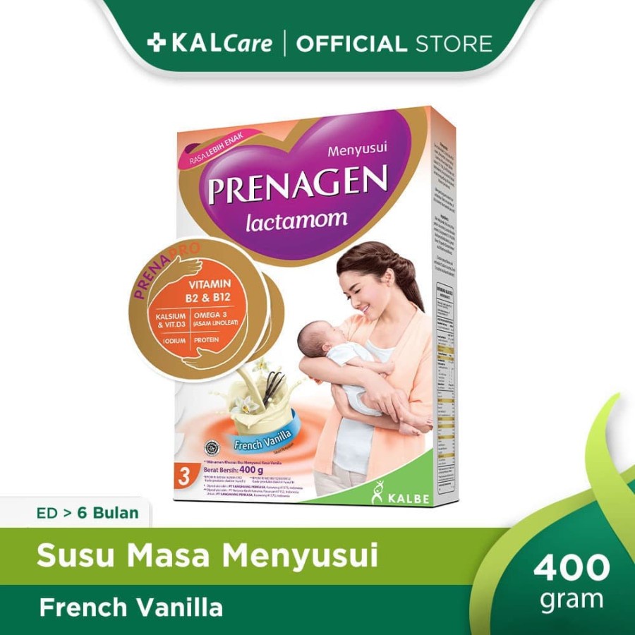 Jual PRENAGEN LACTAMOM SUSU IBU MENYUSUI 400 GRAM RASA VANILLA COKLAT