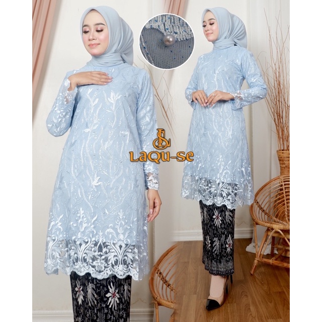 Jual Stelan Kebaya Modern Set Kebaya Tunik Tulle Kebaya Wisuda Baju