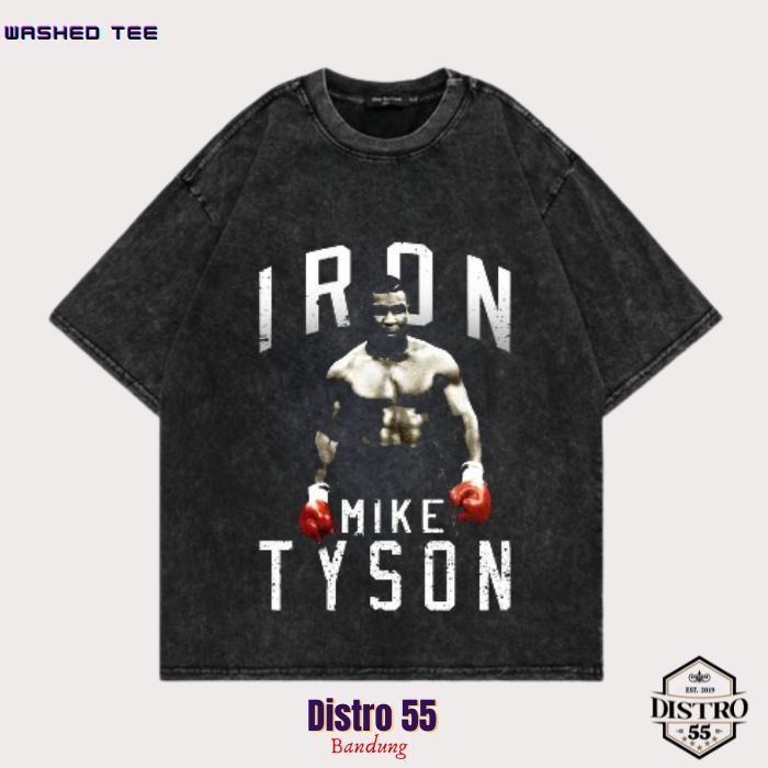 Jual KAOS IRON MIKE TYSON BLACK VINTAGE TEE 4 KAOS OVERSIZED KAOS