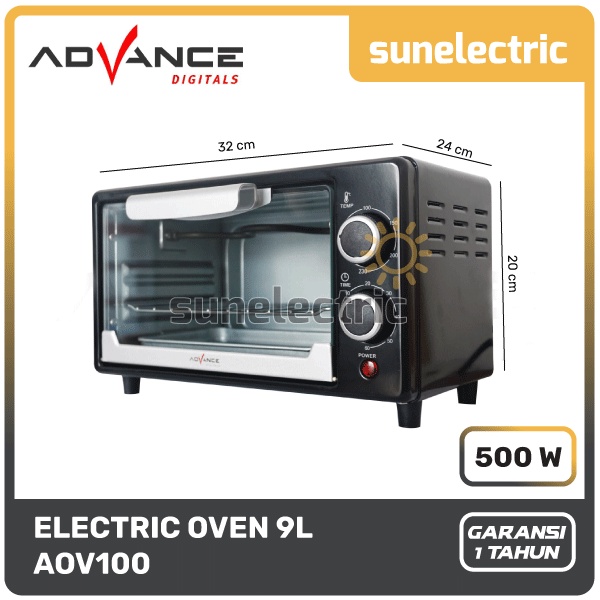 Jual Advance Electric Oven Listrik Kapasitas 9 Liter Daya 500 Watt