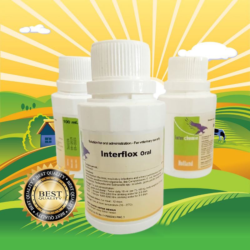 Jual Interflox Oral Obat Flu Dan Gangguan Pernapasan Pada Kelinci 100