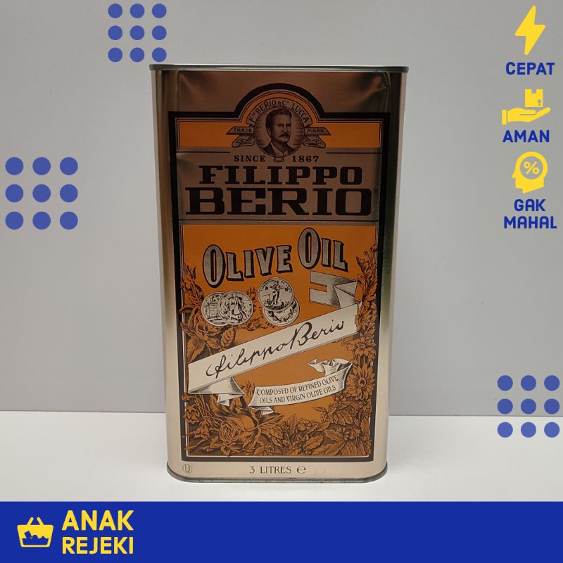 Jual Filippo Berio Olive Oil L Minyak Zaitun Murni Pure L Italy