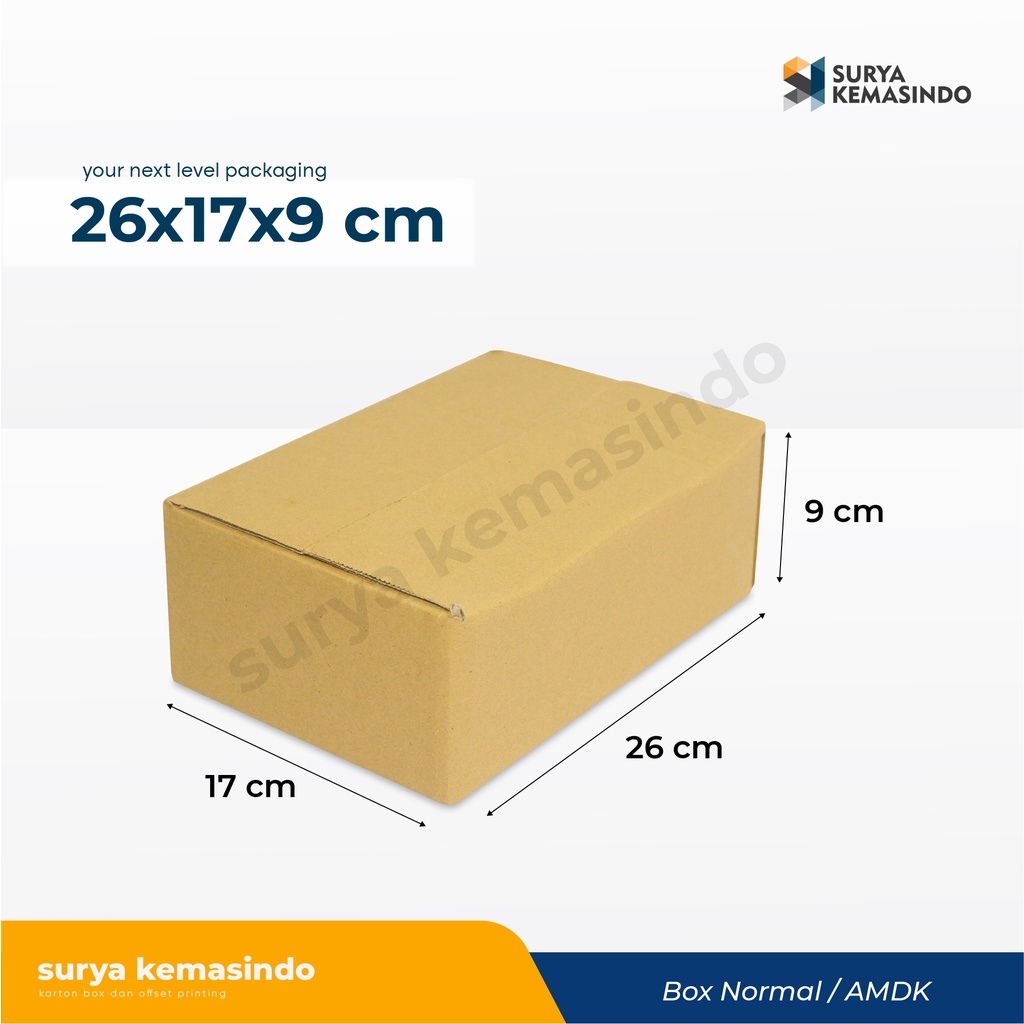 Jual Box 26x17x9 Cm GENS Kardus Normal Karton Hampers Skincare