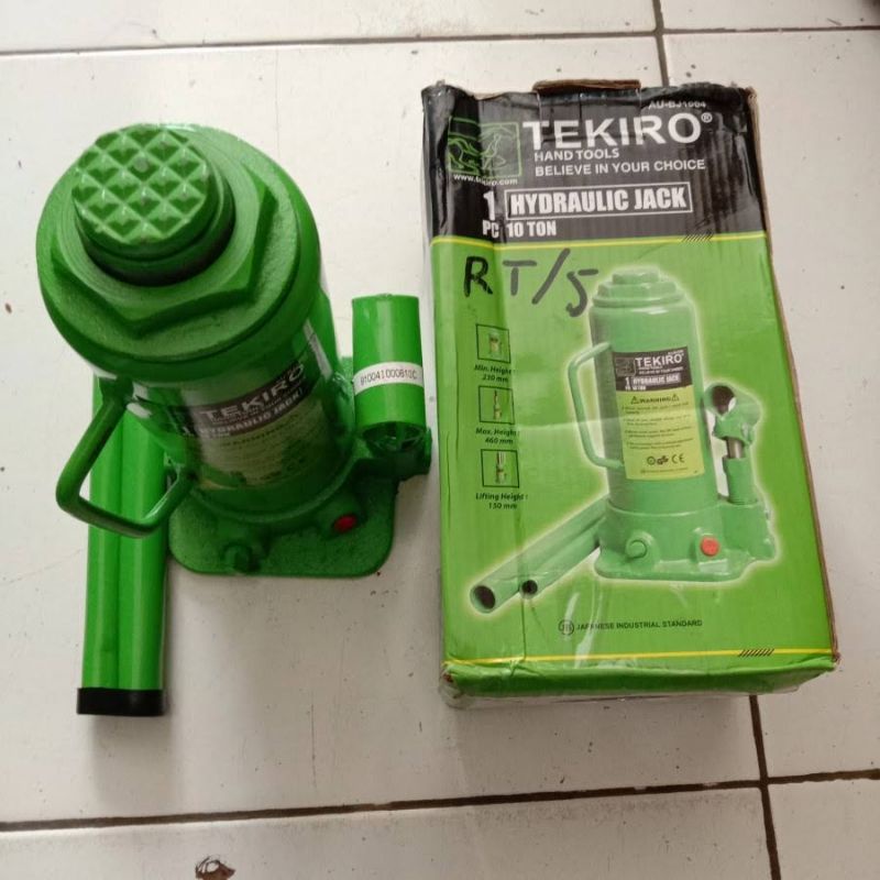 Jual DONGKRAK BOTOL TEKIRO 10T 10 TON HYDRAULIC JACK Shopee Indonesia