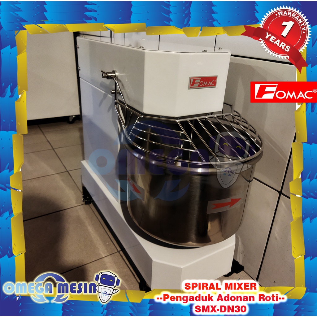 Jual Mesin Pengaduk Adonan Roti Kue 30 Liter Spiral Mixer SMX DN30