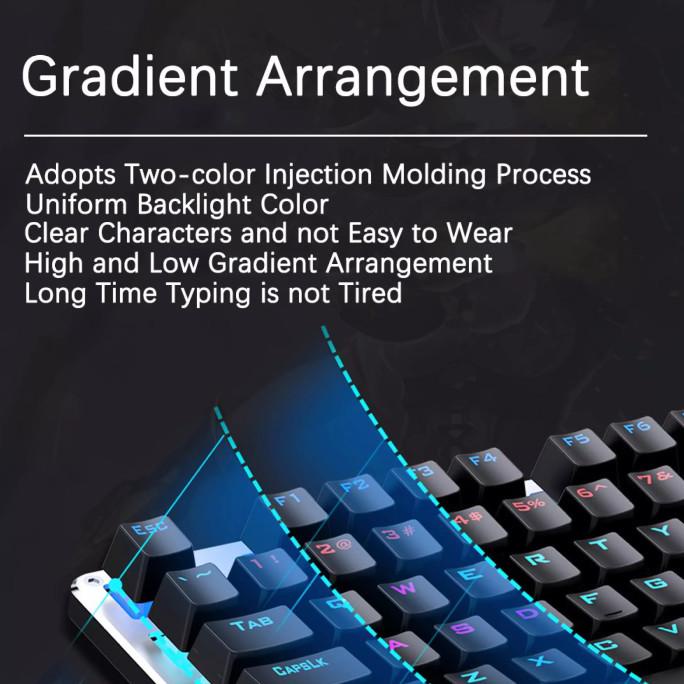 Jual Keyboard Gaming Hp Gk Rgb Blue Switch Tkl Mechanical Keyboard