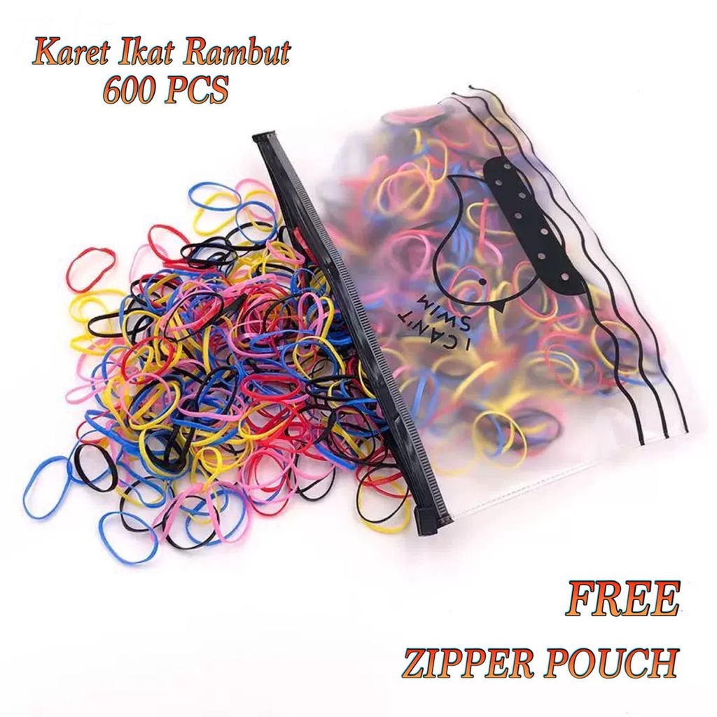 Jual Karet Ikat Rambut Jepang Sekali Pakai Isi Pcs Free Pouch