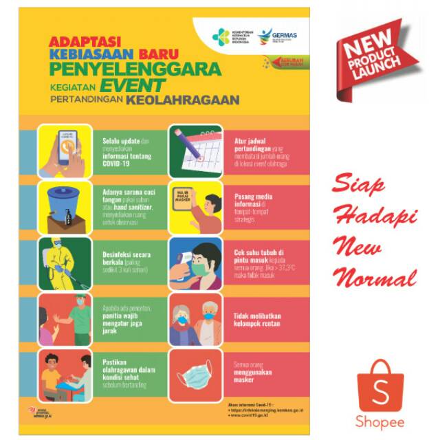 Jual Poster Adaptasi Kebiasaan Baru Penyelenggara Kegiatan Event