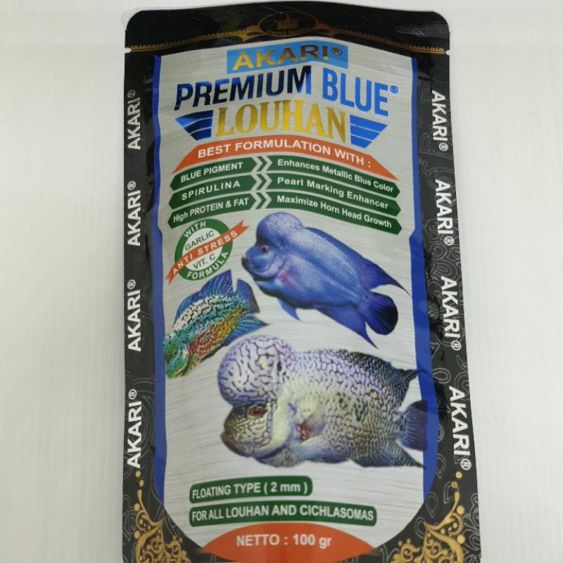 Jual AKARI PREMIUM BLUE RED YELLOW MAXI CICHLID LOUHAN TRPOCIAL