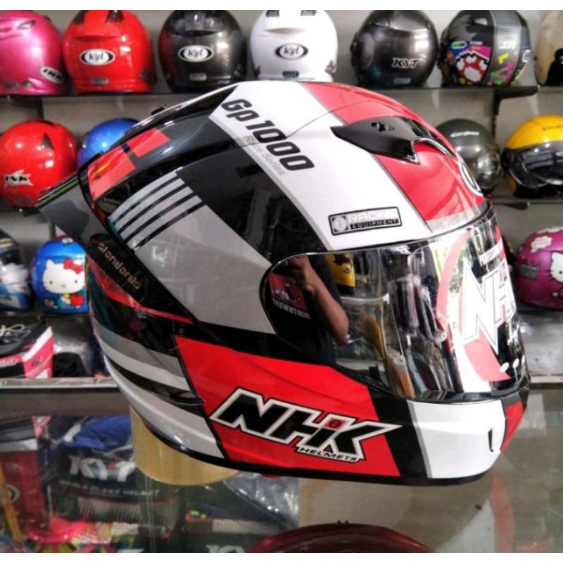 Jual Helm Nhk Gp 1000 Motif Sxr Paket Ganteng Full Face Shopee Indonesia