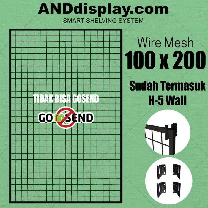 Jual Wire Mesh X Cm H Wall Hitam Rak Mundo Ram Bingkai Netting